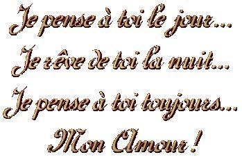 Je t'aime et je tiendrai toujours à toi